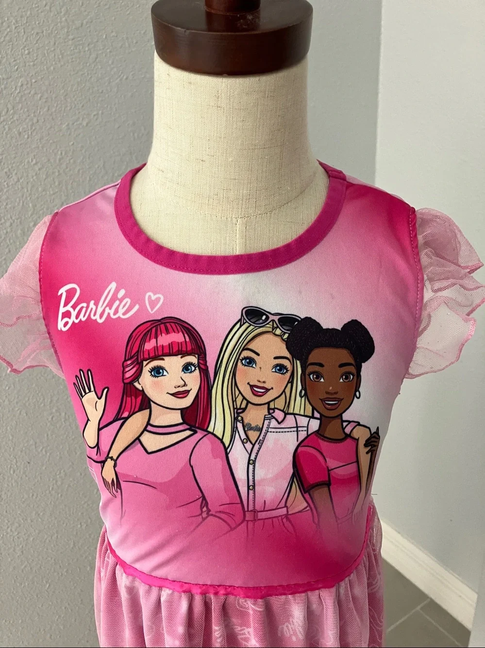 BARBIE Toddler Girls Pink Nightgown | S 6X